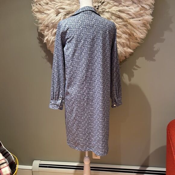 A.P.C. Blue Floral Midi Dress - Picture 4 of 7